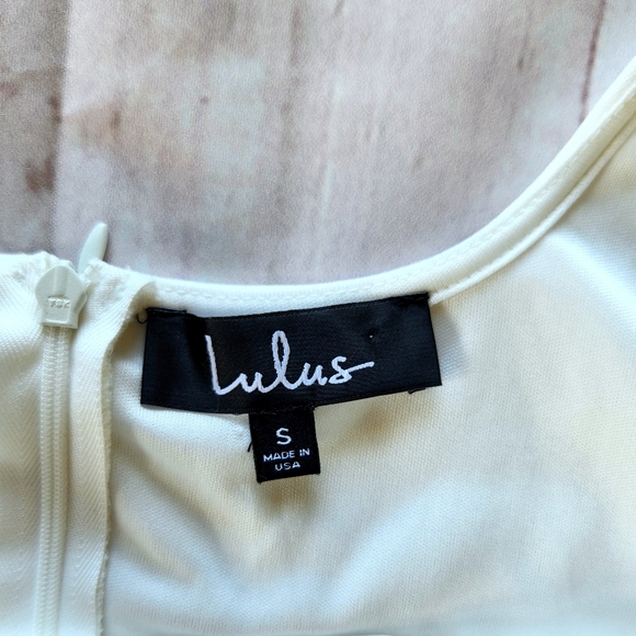 Lulus "Always Admired" White Sleeveless Mini A-line Dress | Size S - Picture 9 of 14